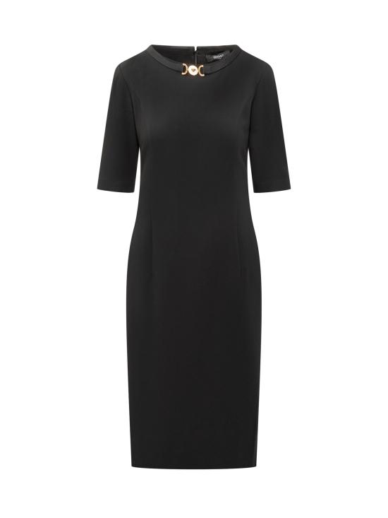 24FW 베르사체 미디 원피스 10164091A02395 1B000 BLACK