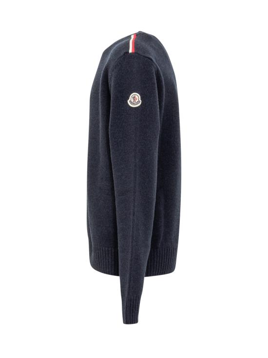 25FW [키즈] 몽클레어 풀오버 K29549C00001M1241 745 BLU - MONCLER