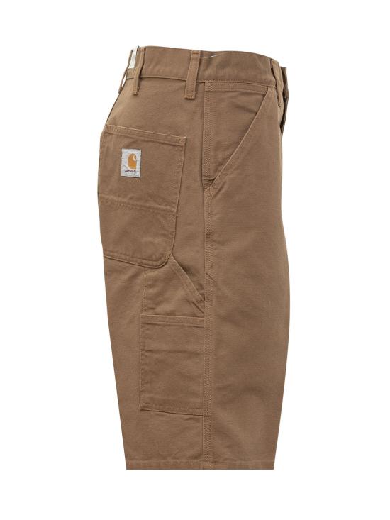  칼하트 WIP 싱글 니 쇼츠 I027942 1YH3K BOURBON AGED CANVAS - CARHARTT WIP