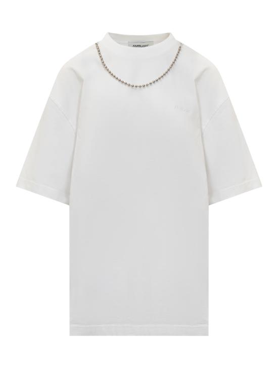  엠부시 반팔 티셔츠 BWAA04BS24JER001 0101 BLANC DE