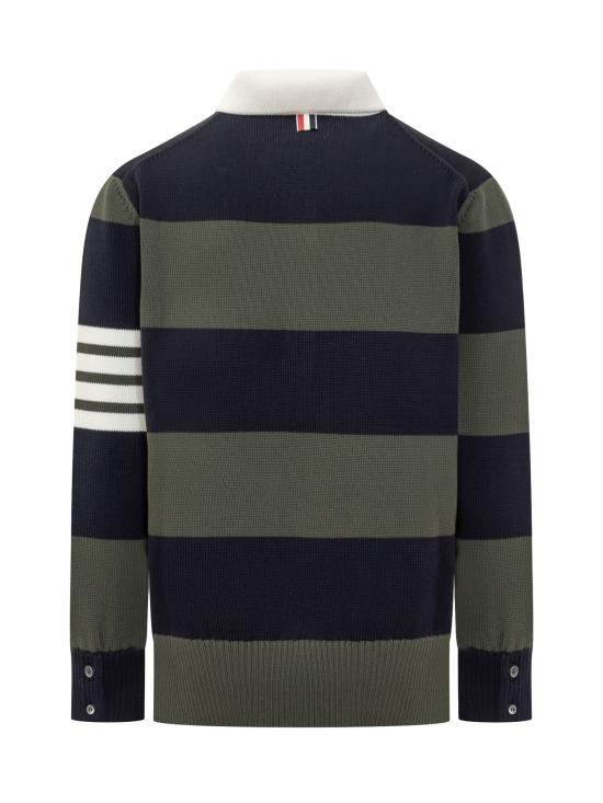 24FW 톰브라운 폴로 티셔츠 MKP120AY3016 320 DK GREEN - THOM BROWNE