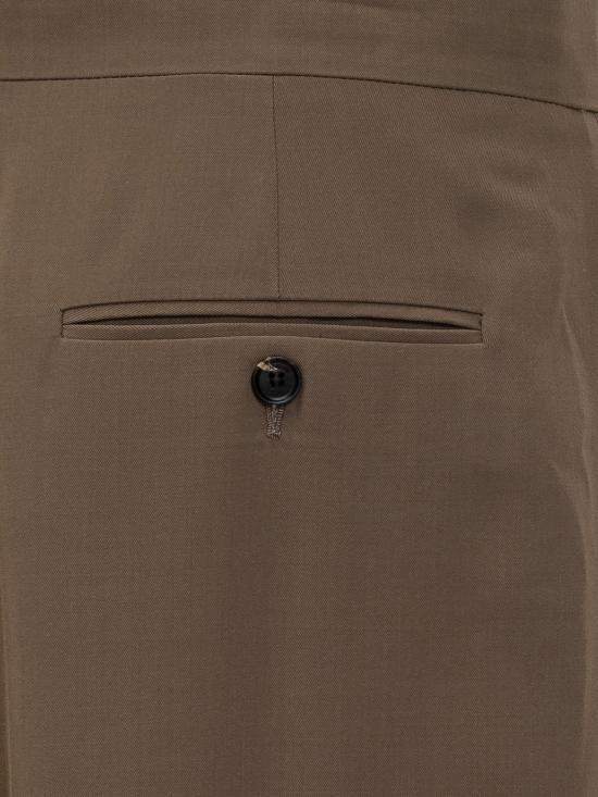 25SS 살바토레 페라가모 스트레이트 팬츠 13G870 0387477 LEAD GREEN - SALVATORE FERRAGAMO