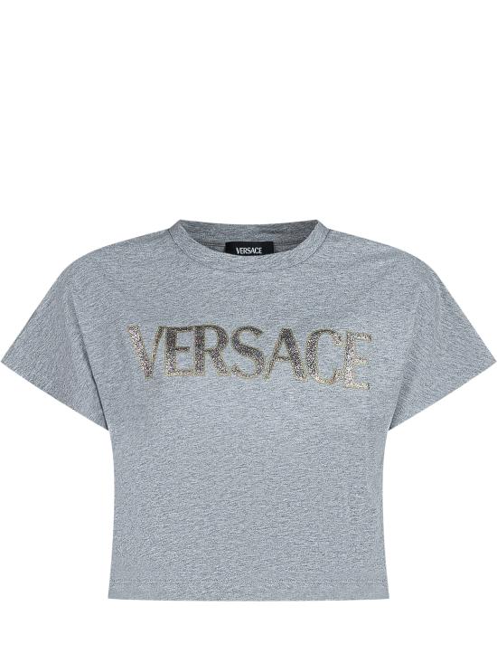 25SS [키즈] 베르사체 티셔츠 10181831A13084 2E150 GREY MULTICOLOR