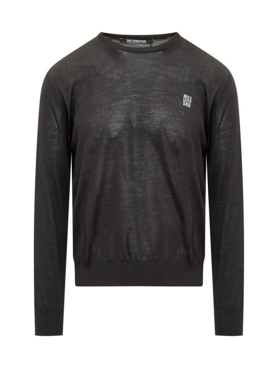  라프 시몬스 스웨터 231823A 0099 BLACK