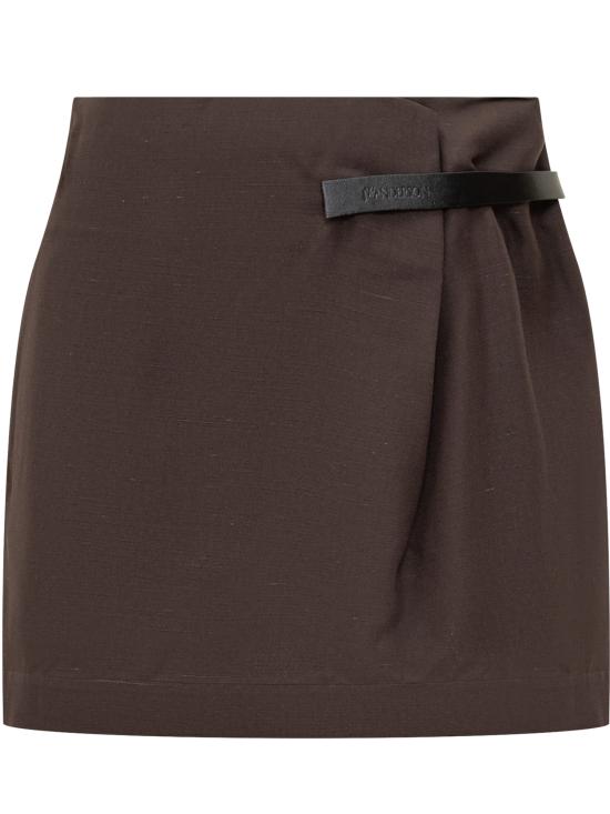 25FW JW앤더슨 숏 스커트 SK0195PG1684 685 DARK BROWN