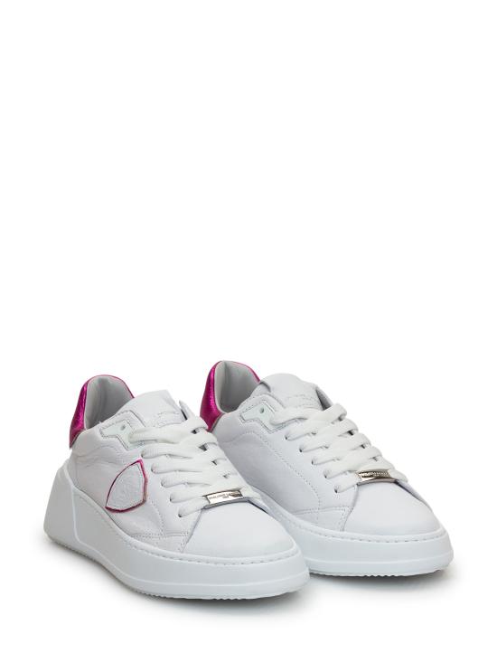  필립모델 스니커즈 BJLD WM01 DOUX METAL BLANC FUCSIA - PHILIPPE MODEL