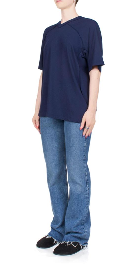  6397 블라우스 인사이드 아웃 V넥 탑 - 6397