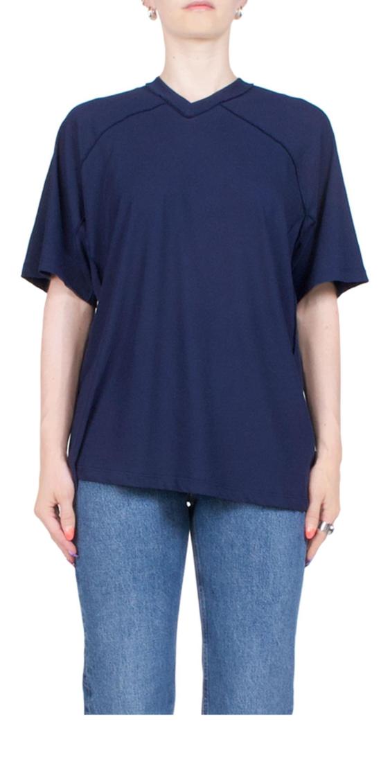  6397 블라우스 인사이드 아웃 V넥 탑