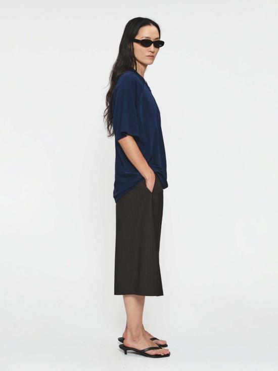  6397 블라우스 인사이드 아웃 V넥 탑 - 6397