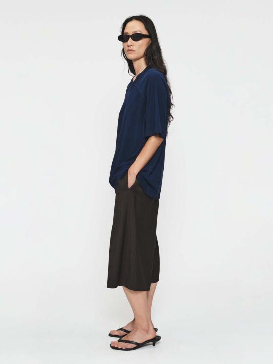  6397 블라우스 인사이드 아웃 V넥 탑 - 6397