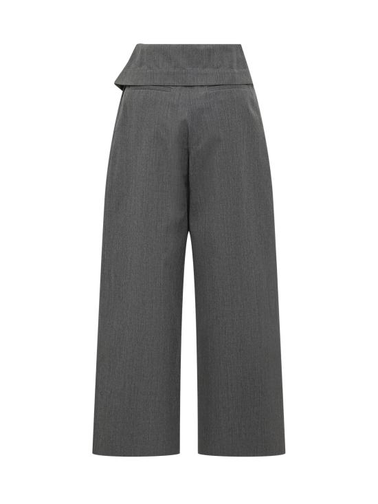 25FW JW앤더슨 스트레이트 팬츠 TR0414PG1821 972 CHARCOAL MELANGE - JW ANDERSON