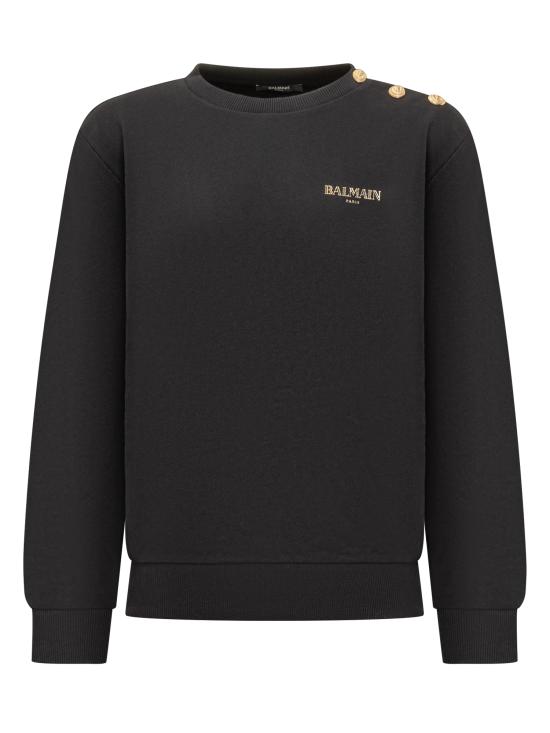 25FW [키즈] 발망 니트/스웻셔츠 BX4R10Z3183 930OR BLACK GOLD