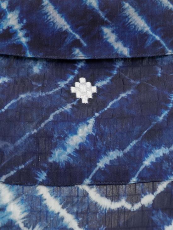  마르셀로 불론 반팔 셔츠 CMGG001S24FAB001 4501 BLUE WHITE - MARCELO BURLON