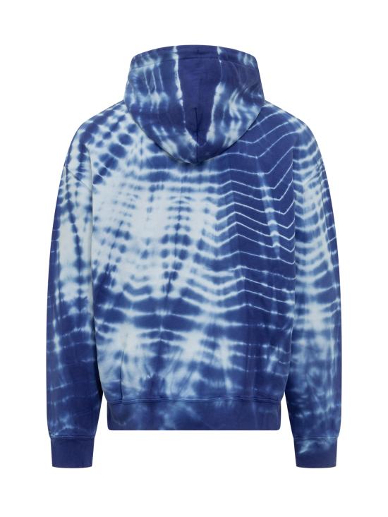  마르셀로 불론 긴팔 티셔츠 CMBB106S24FLE003 4501 BLUE WHITE - MARCELO BURLON