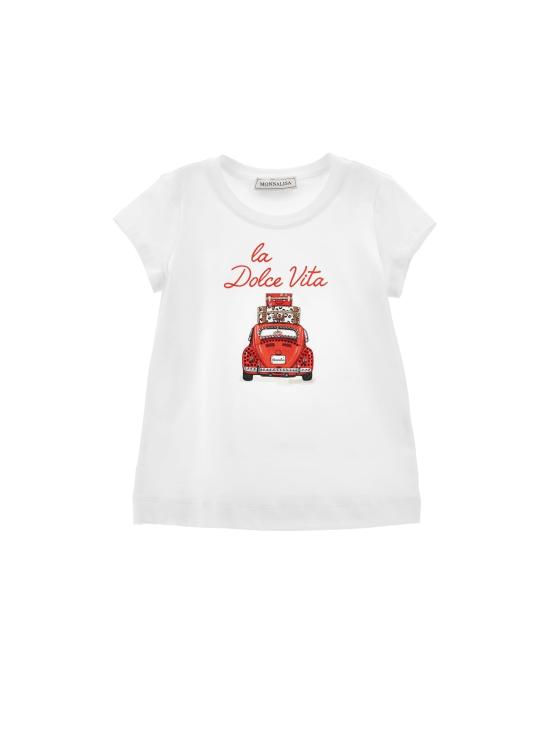 25SS [키즈] 모나리자 티셔츠 11E6265202 0099 BIANCO