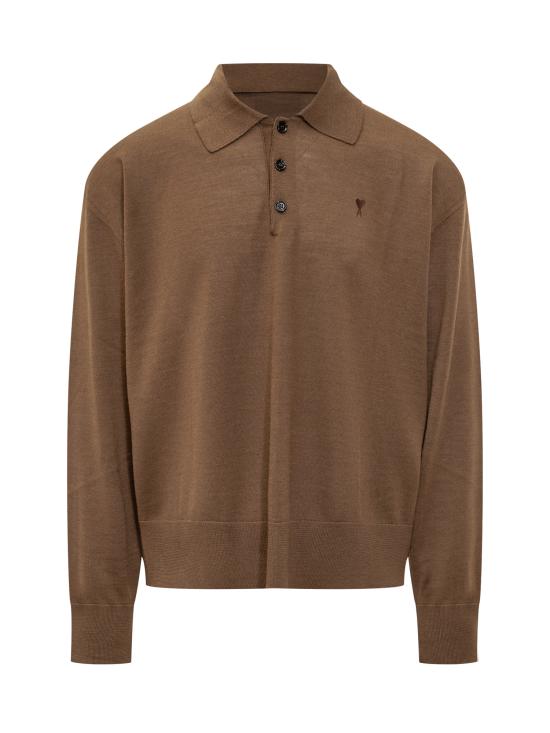 25FW 아미 스웨터 H25HPL406KN0066 216H25 NOISETTE