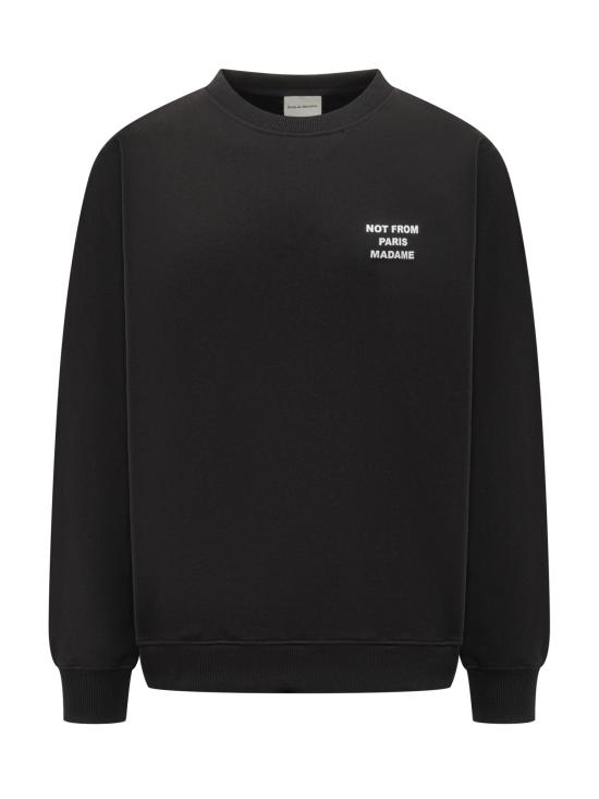 25FW 드롤드무슈 긴팔 티셔츠 PERMSW149CO127 BL BLACK