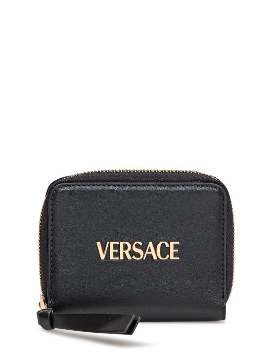 25SS 베르사체 지갑 10187441A13171 1B00V BLACK VERSACE GOLD