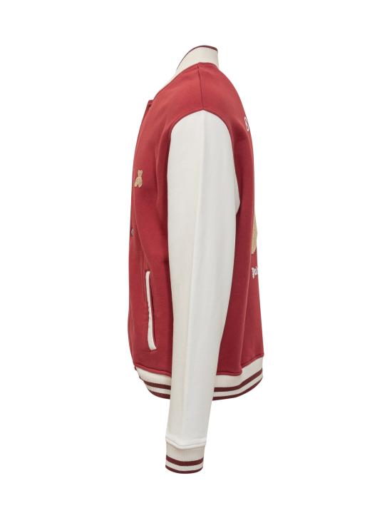 25SS 팜앤젤스 봄버 자켓 PMEK011S25FAB001 2503 RED OFF WHITE - PALM ANGELS