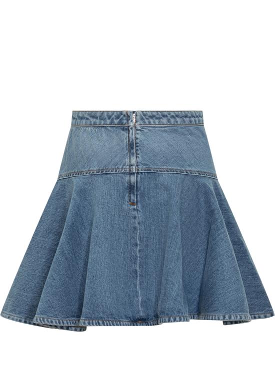 25FW 지방시 숏 스커트 BW40ZA516F 420 MEDIUM BLUE - GIVENCHY
