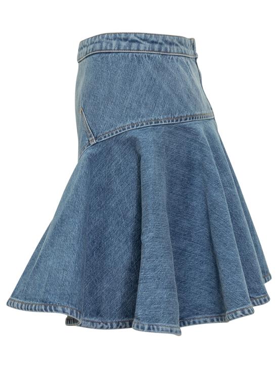 25FW 지방시 숏 스커트 BW40ZA516F 420 MEDIUM BLUE - GIVENCHY