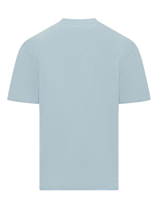 25SS 베르사체 반팔 티셔츠 10133021A13400 2VF50 PASTEL BLUE STAMPA - VERSACE