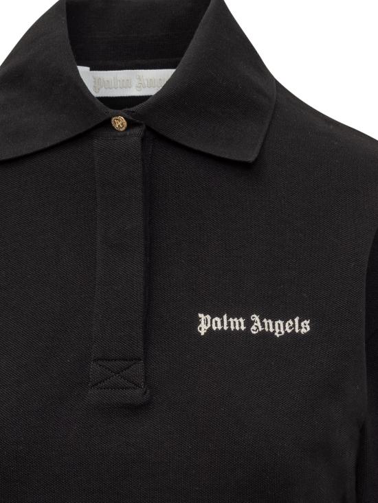  팜앤젤스 폴로 티셔츠 PWGB012S24FAB003 1003 BLACK OFF WHITE - PALM ANGELS