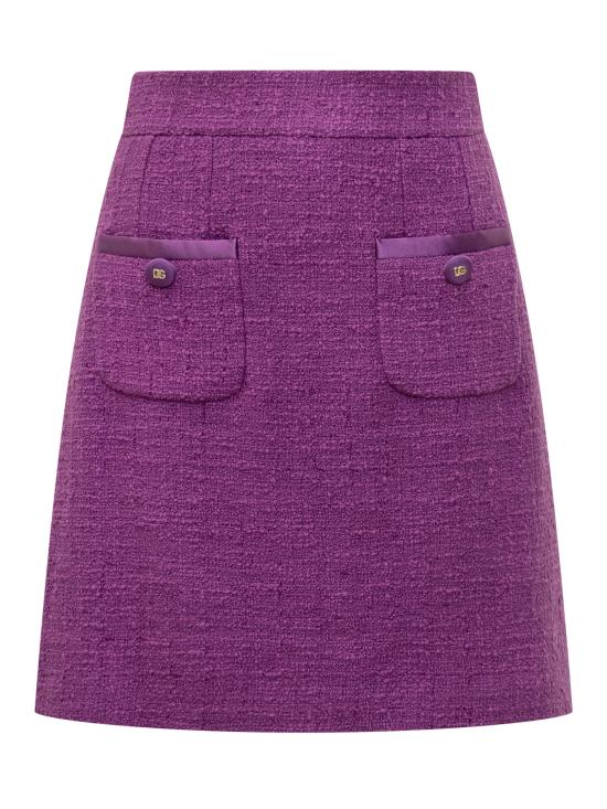 25FW 돌체앤가바나 미디 스커트 F4C0VTFMTAC F0571 VIOLA