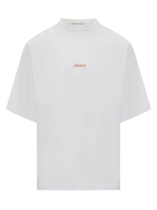 25FW 마르니 반팔 티셔츠 HUMU0223X6UTCZ57 00W01 BIANCO