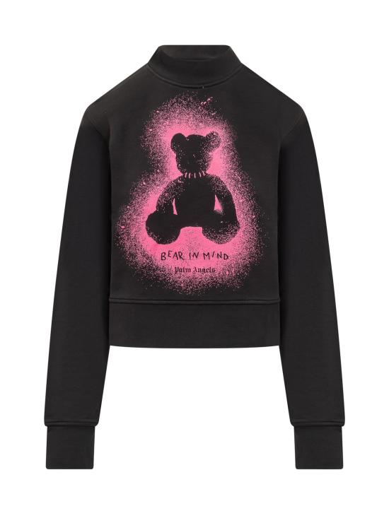 25FW 팜앤젤스 스웨터 PWBA016F25FLE004 1068 BLACK FUCHSIA