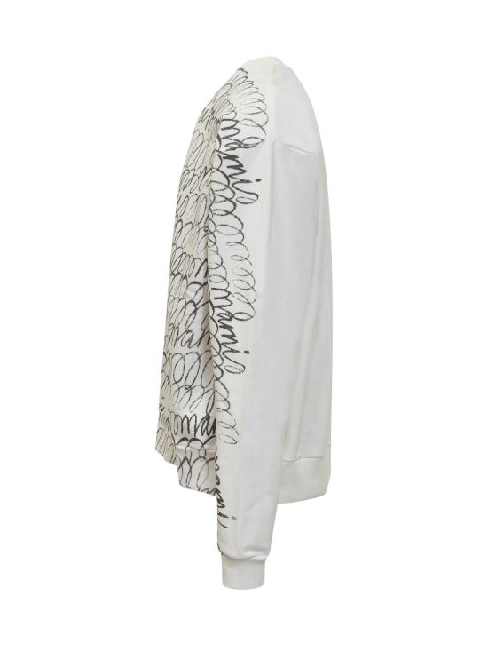  마르니 긴팔 티셔츠 FUMU0074PQUSCW98 SMW02 NATURAL WHITE - MARNI