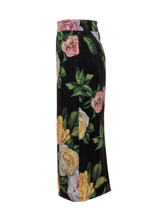 25SS 돌체앤가바나 스커트 F4B6UTFSA7B HN5IY PEONIE ROSA F NERO - DOLCE & GABBANA