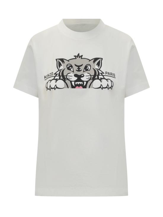 25FW 겐조 반팔 티셔츠 FF62TS3524SO 02 OFF WHITE