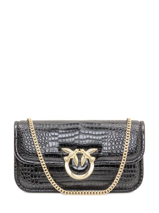 25FW 핑코 숄더백 105083A2OH Z99V NERO LIMOUSINE GOLD - PINKO