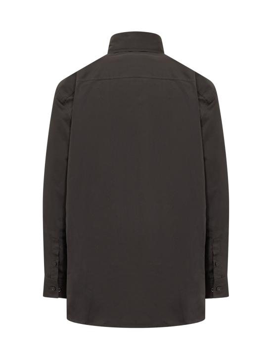  오프화이트 긴팔 셔츠 OMGE033F23FAB001 1010 BLACK - OFF WHITE