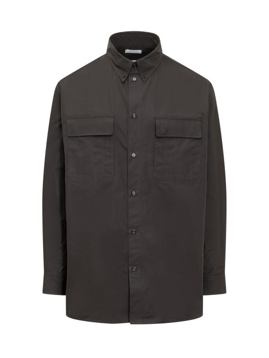  오프화이트 긴팔 셔츠 OMGE033F23FAB001 1010 BLACK