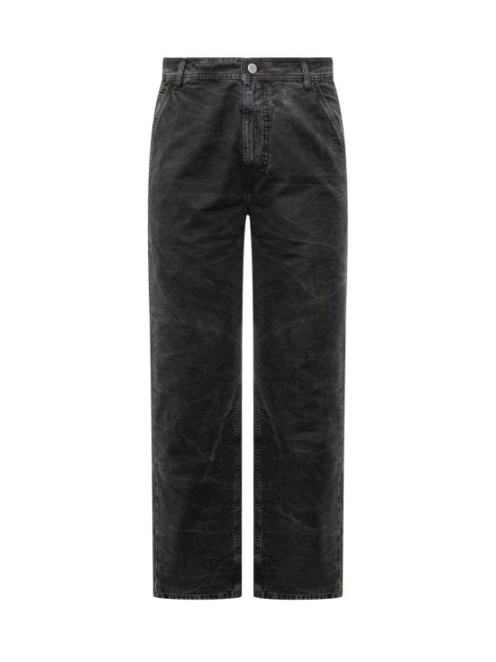  44레이블 스트레이트 팬츠 B0030531FA408 291 BLACK MOSSO