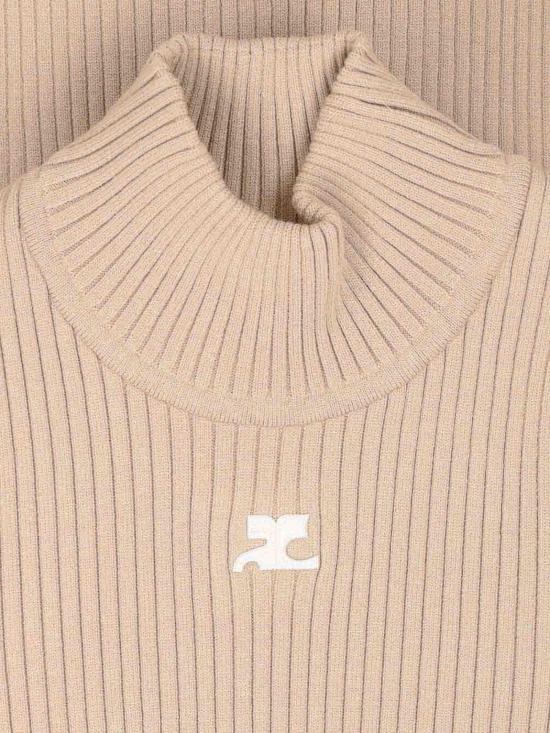  쿠레쥬 터틀넥 PERMPU022FI00011054 Beige - COURREGES