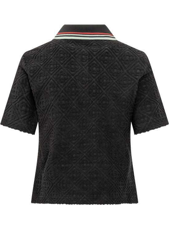 25FW 카사블랑카 셔츠 WPF25JTP377 01 BLACK - CASABLANCA