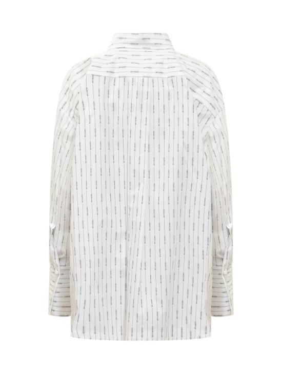  디 아티코 셔츠 242WCH04C078 020 WHITE BLACK - THE ATTICO