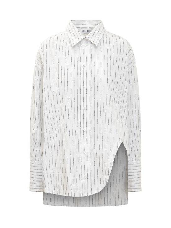  디 아티코 셔츠 242WCH04C078 020 WHITE BLACK