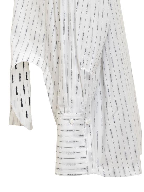  디 아티코 셔츠 242WCH04C078 020 WHITE BLACK - THE ATTICO