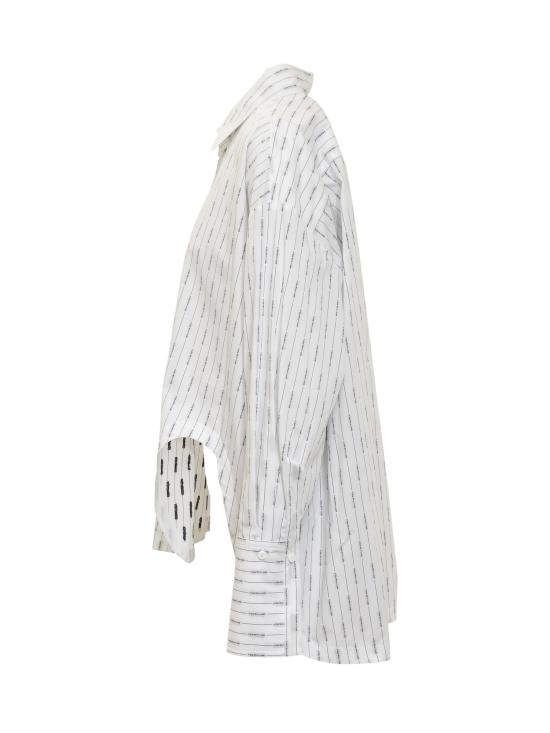  디 아티코 셔츠 242WCH04C078 020 WHITE BLACK - THE ATTICO