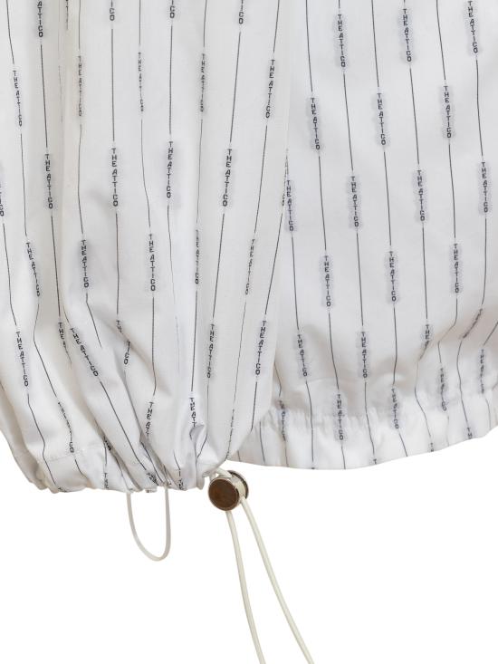  디 아티코 숏 원피스 242WCA277C078 020 WHITE BLACK - THE ATTICO