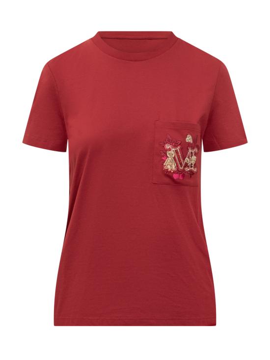 25SS 막스마라 반팔 티셔츠 2511941021600 005 ROSSO