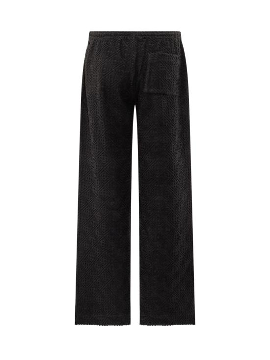 25FW 카사블랑카 스트레이트 팬츠 WPF25JTR273 01 BLACK - CASABLANCA