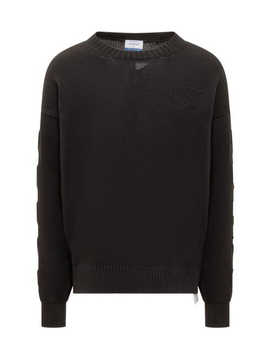  오프화이트 스웨터 OMHE151C99KNI001 1010 BLACK