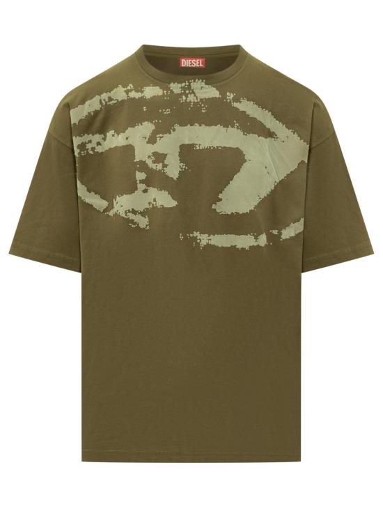 25FW 디젤 반팔 티셔츠 A130490DQAU 5FP VERDE