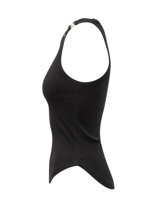 25FW 쿠레쥬 민소매 티셔츠 325JDE142JS0194 9999 BLACK - COURREGES