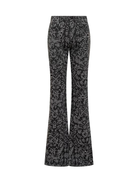  오프화이트 데님 팬츠 OWYA047S24DEN001 1001 VINTAGE BLACK WH